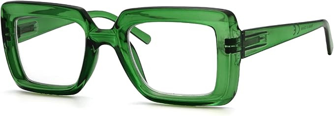 Eyekepper Square Reading Glasses for Women Large Frame Readers | Amazon (US)