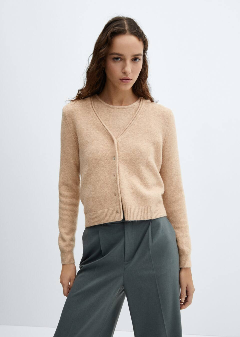 Button knit cardigan -  Women | Mango USA | MANGO (US)