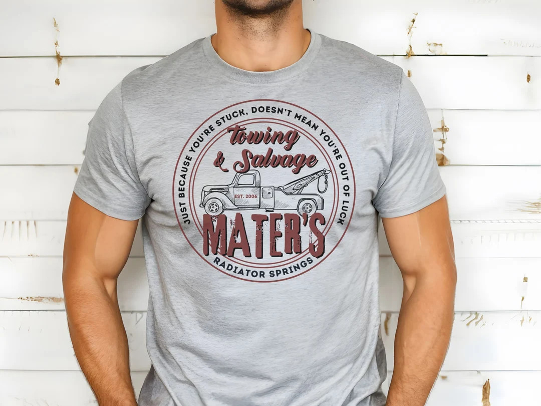 Mater's Towing Co. Bella Canvas T-shirt, Subtle Disney Cars Design - Etsy | Etsy (Global)