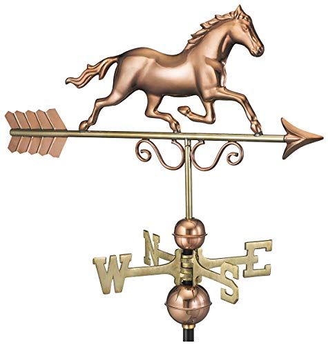 Good Directions Galloping Horse Weathervane, Pure Copper | Amazon (US)