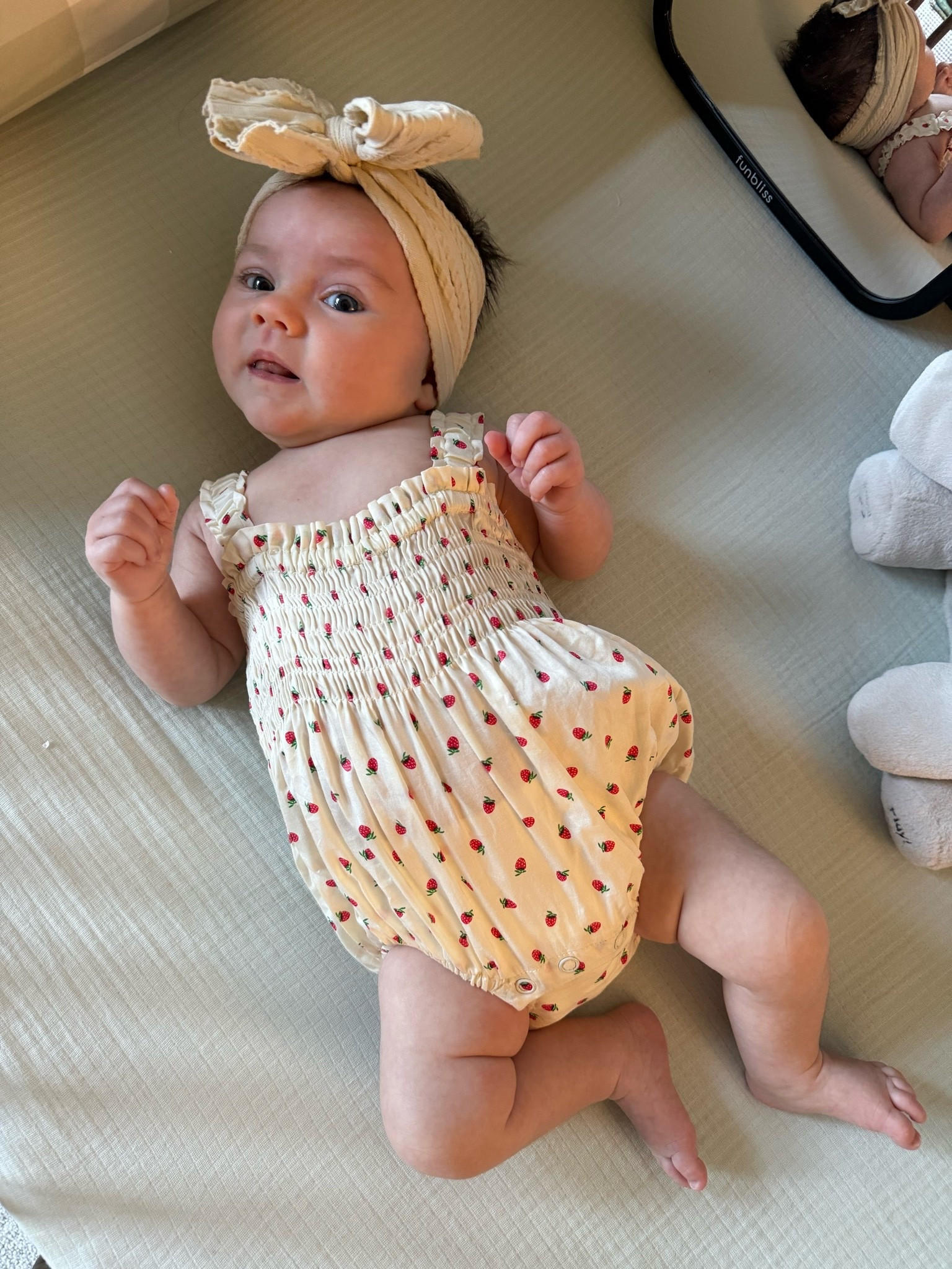 Baby girls OOTD from Amazon! Giving summer vibes in her strawberry smocked bubble

#LTKootd #LTKBaby