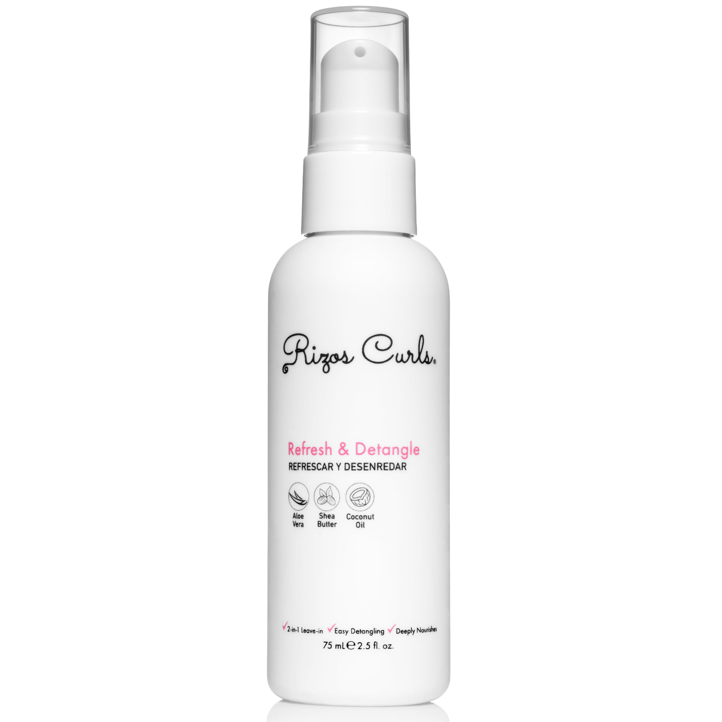 Rizos Curls Travel Refresh & Detangle Spray, Moisturizing Leave-In, Hydrate & Reduce Frizz, Add S... | Amazon (US)
