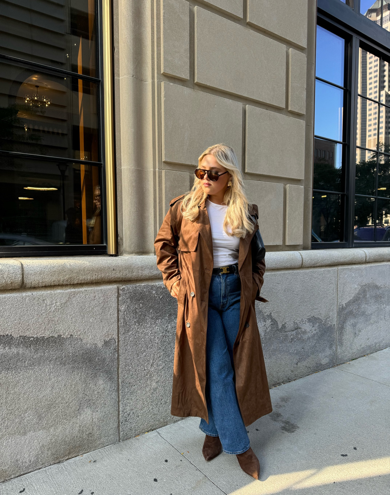 This coat is about to be my new personality for the next few months 🍂 outfit linked! 🤎✨ 

#LTKMidsize #LTKSeasonal #LTKFindsUnder100