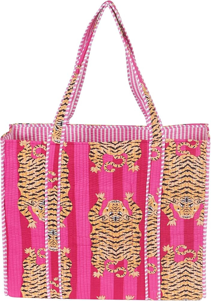 Marubhumi Women Lightweight Travel Bag Purse Cotton Shoulder Tote Bag For Shopping Grocery & Beac... | Amazon (US)