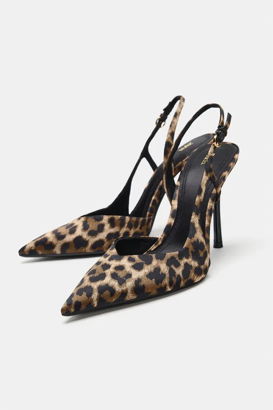PRINTED HIGH HEEL SHOES | Zara US