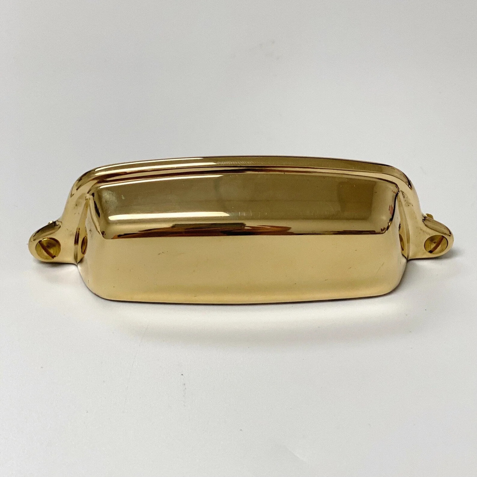 Forge Hardware Studio Eloise Unlacquered Brass Cabinet 4" Center to Center Cup Pull & Reviews | W... | Wayfair North America