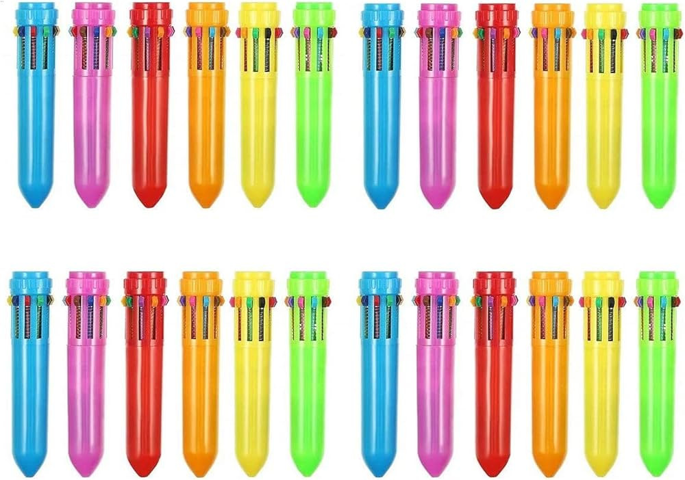 24 Pack Multicolor Ballpoint Pen Mini Shuttle Pens mini pens, Retractable Ballpoint Pens Multicol... | Amazon (US)