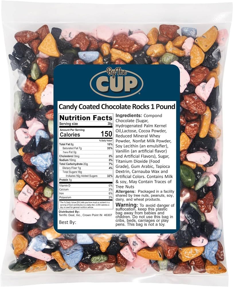 By The Cup Candy Coated Chocolate Rocks, 1 lb | Amazon (US)