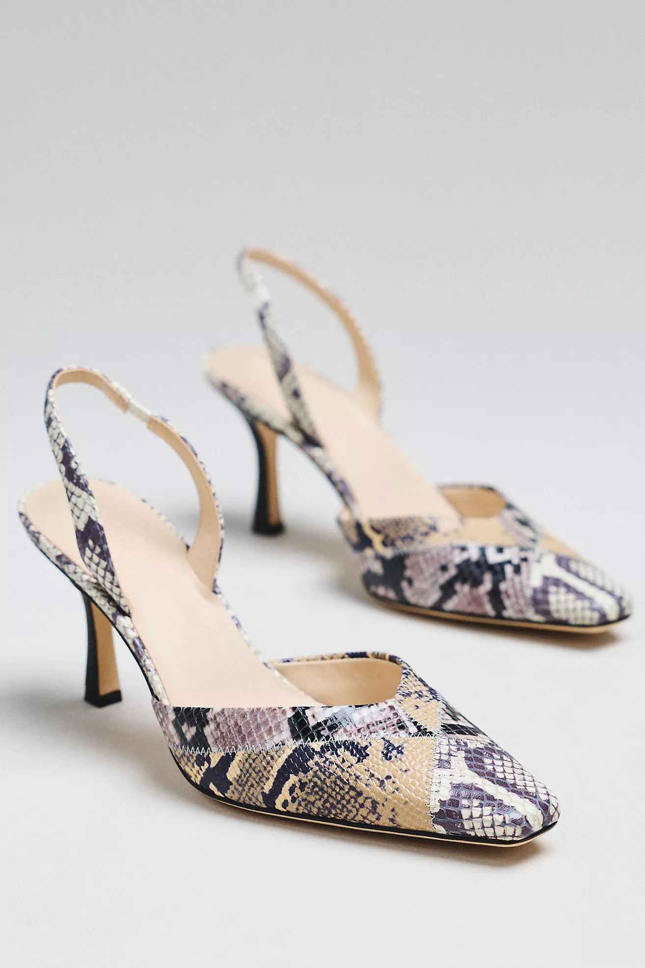 Square Toe Slingback Heels | Anthropologie (US)