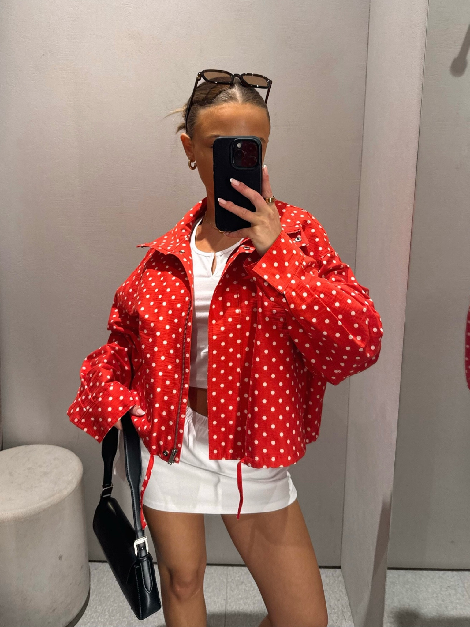 current spring jacket faves🌺✨

Pinterest style outfit inspo ideas bomber jacket zip up work spring summer TikTok casual easy basic neutral ootd wishlist petite red bomber oversized polka dot white zip up funnel neck 

#LTKsummer #LTKspring #LTKuk