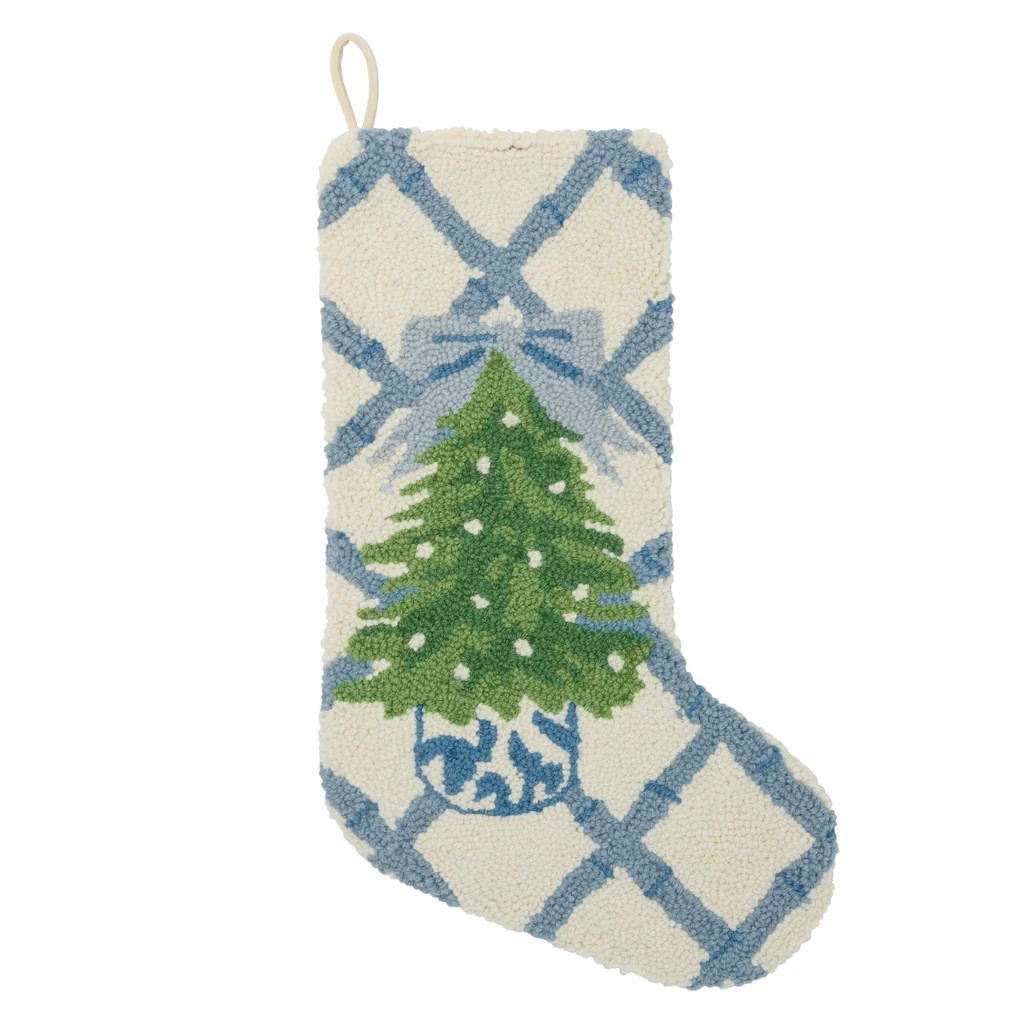 Grandmillennial Christmas Hook Stocking | Cailini Coastal