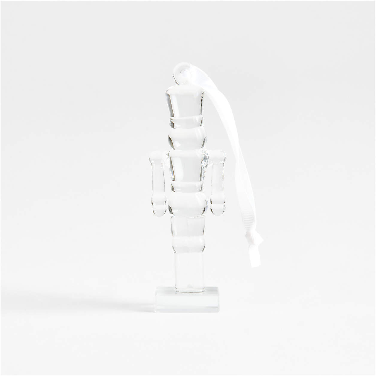 Glass Reindeer Christmas Tree Ornament + Reviews | Crate & Barrel | Crate & Barrel