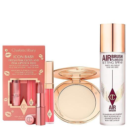 Charlotte Tilbury Holiday Kit - AIRbrush Flawless Setting Spray + AIRbrush Flawless Finish + Icon... | Amazon (US)