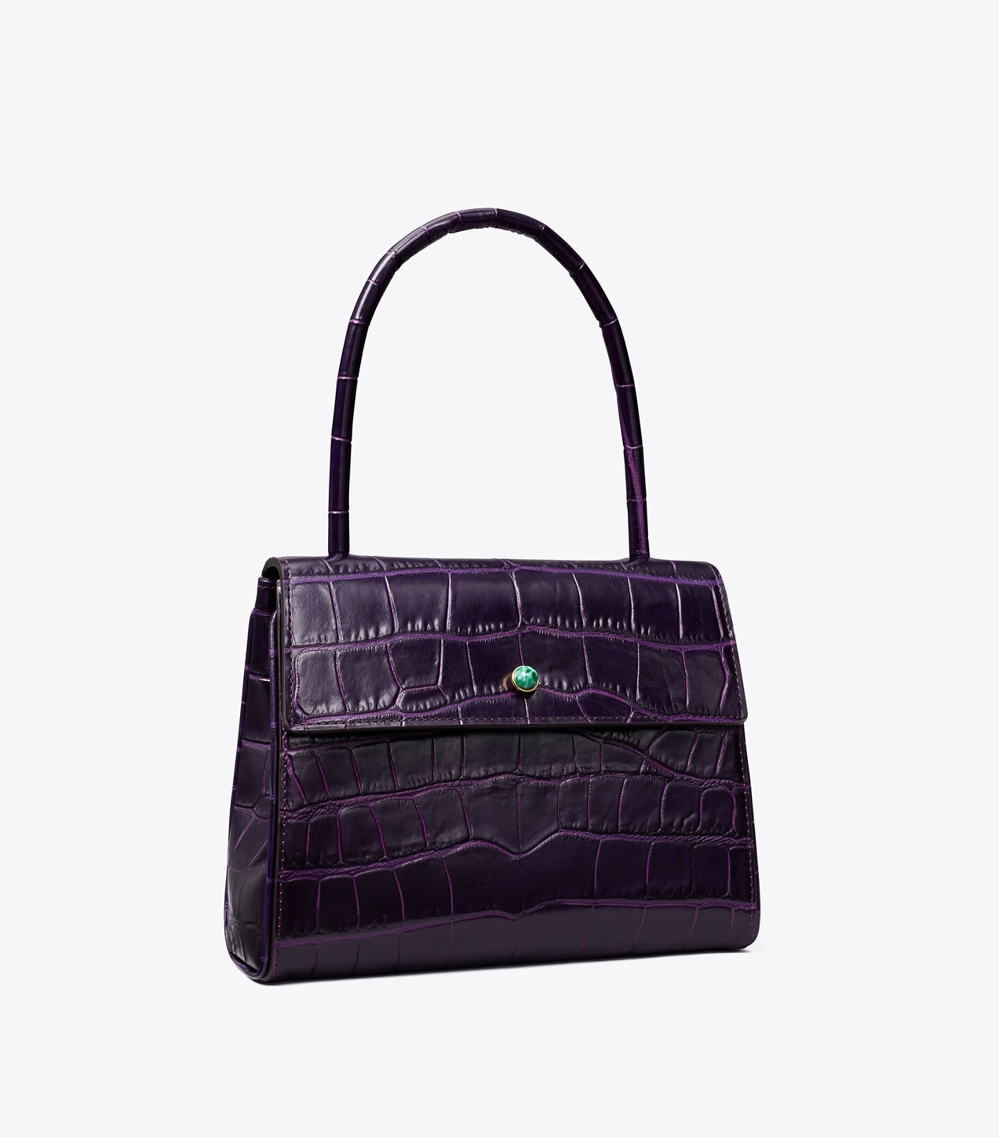 SMALL CROC-EMBOSSED DEVILLE BAG | Tory Burch (US)