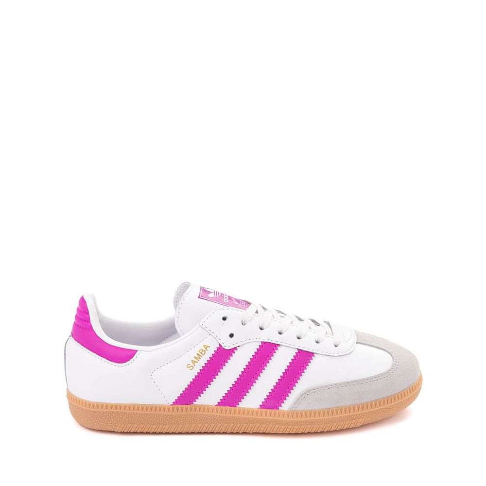 adidas Samba OG Athletic Shoe - Big Kid - Cloud White / Purple Burst | Journeys