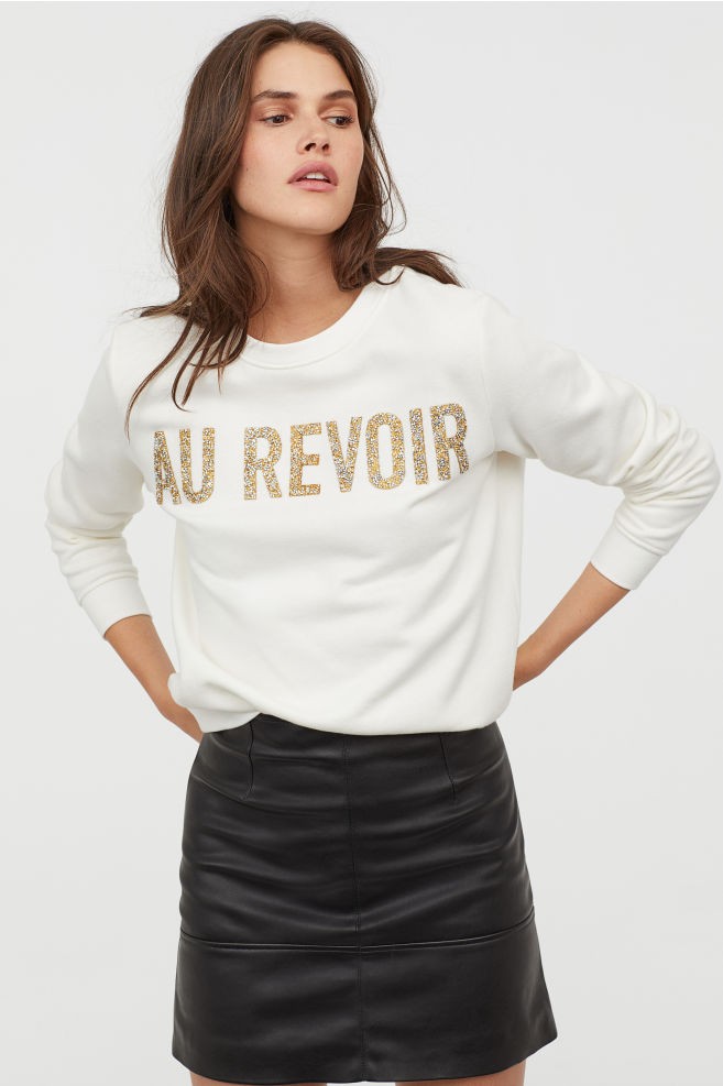Sweatshirt with Printed Design | H&M (US + CA)