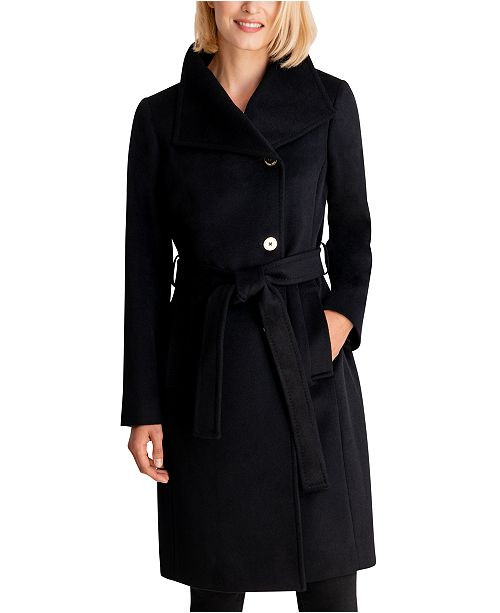 Asymmetrical Belted Coat, Created for Macy's | Macys (US)