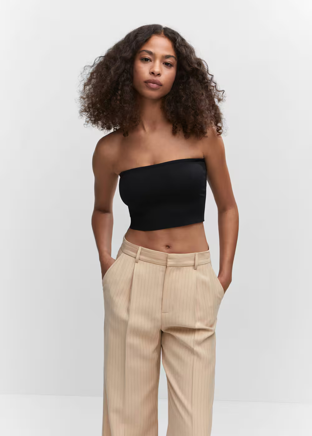 Seamless crop top | MANGO (US)
