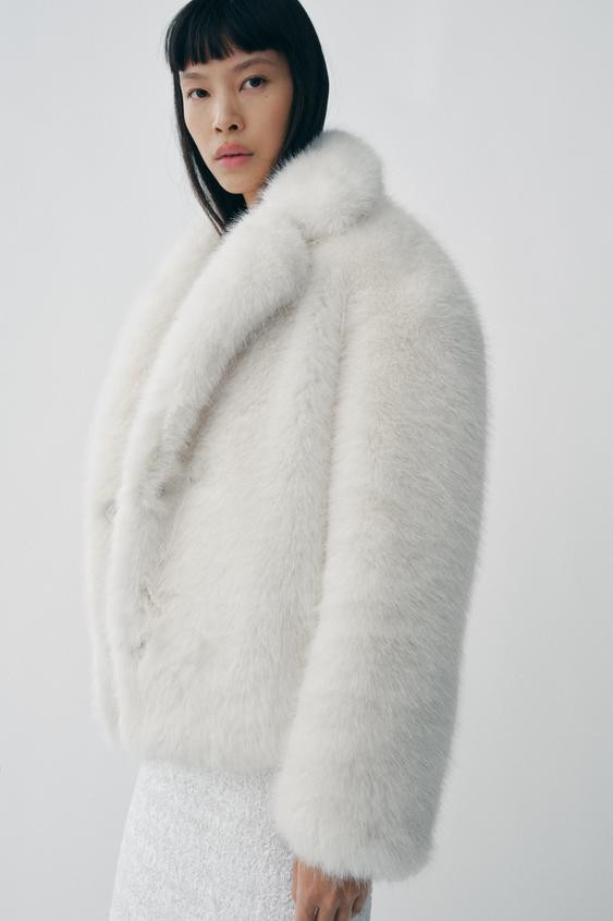 FAUX FUR JACKET ZW COLLECTION | Zara US