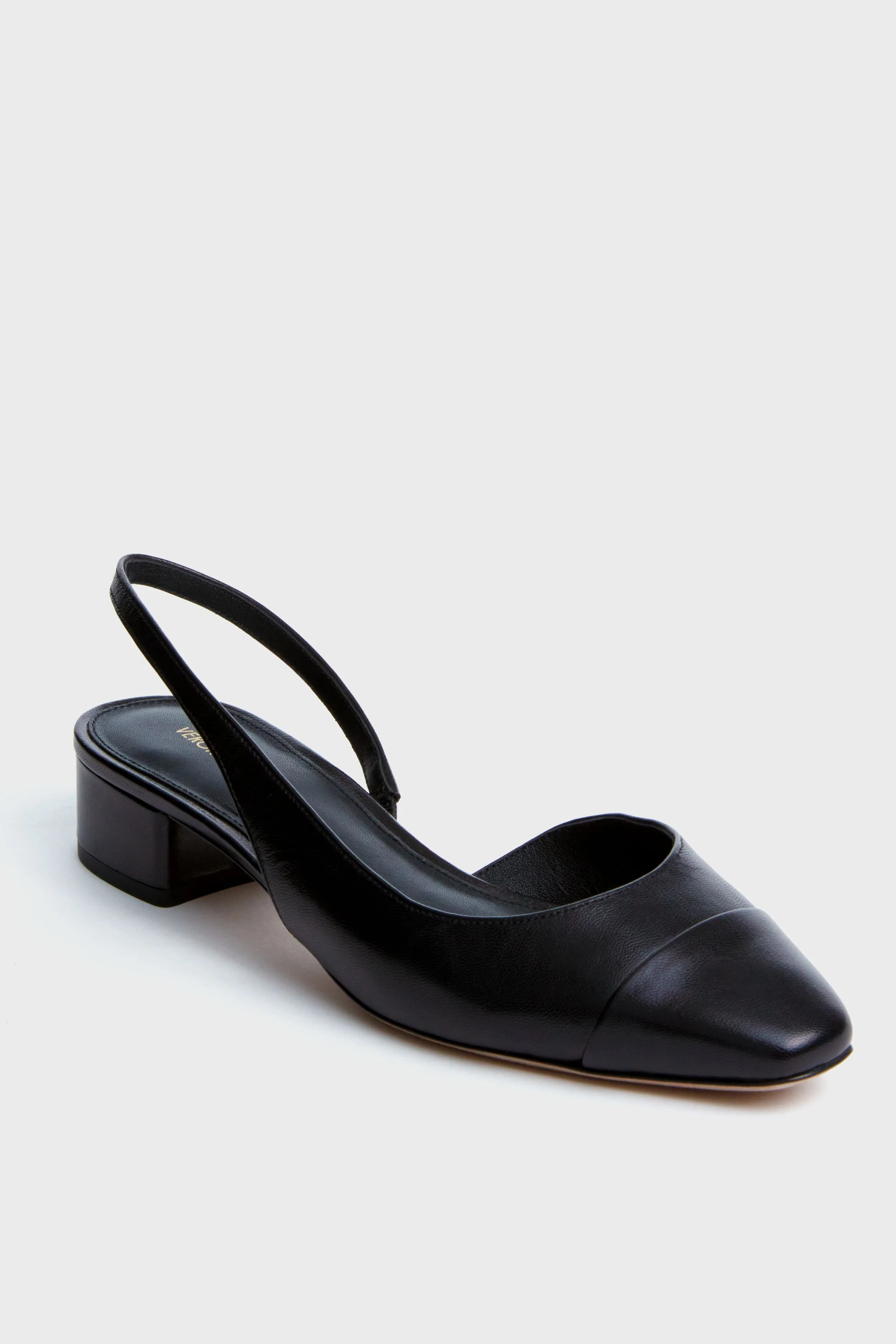Black Cecile Sling Back Flats | Tuckernuck (US)