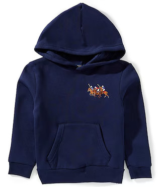 Polo Ralph Lauren Little Boys Long-Sleeve Triple-Pony Fleece Hoodie | Dillard's | Dillard's