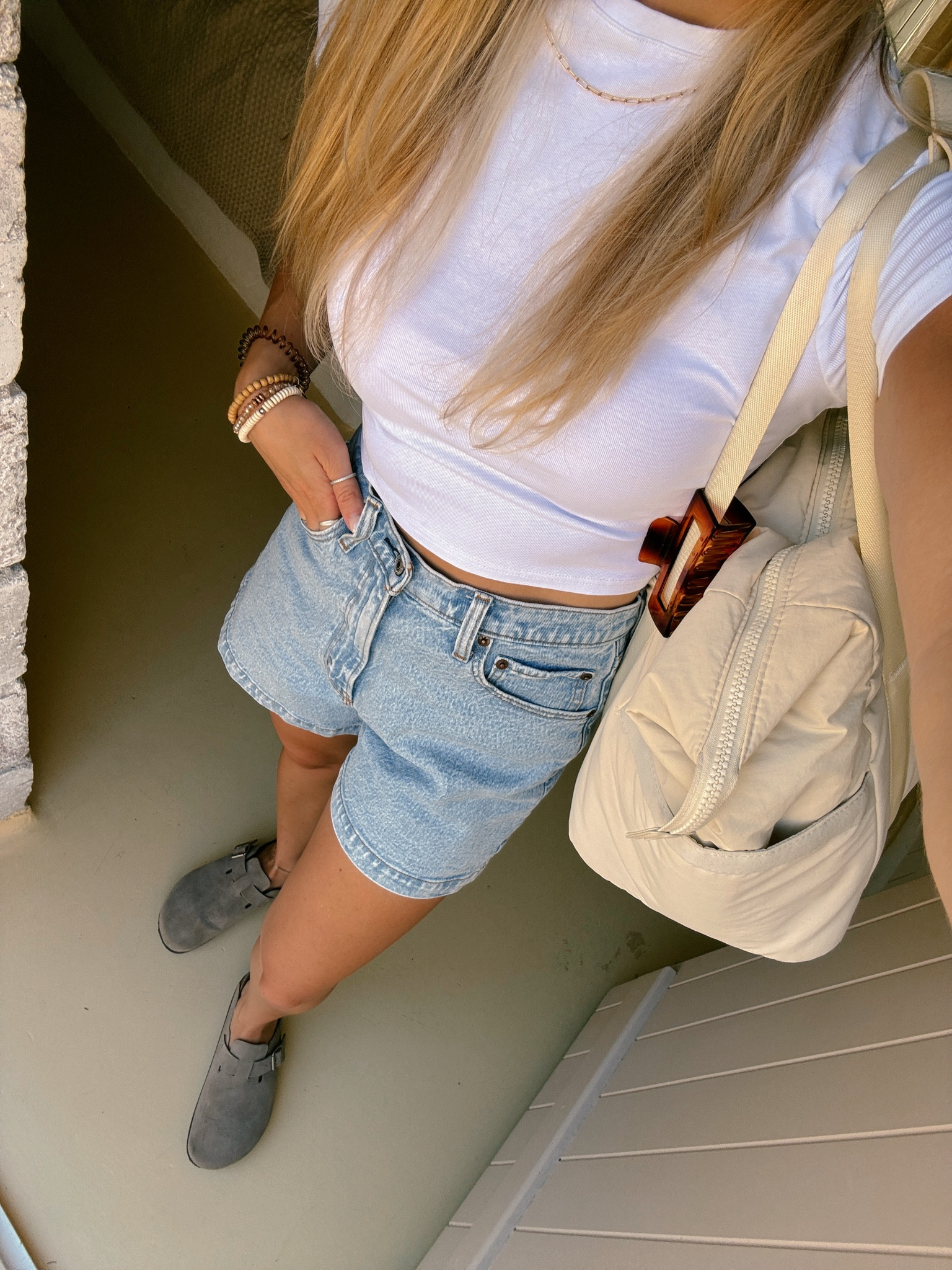 favorite baby t: size small!
Dad shorts: tts! 
Travel carry on 💼
Neutral clogs- y’all these are SO comfy!! 

#LTKStyleTip #LTKFindsUnder50 #LTKTravel