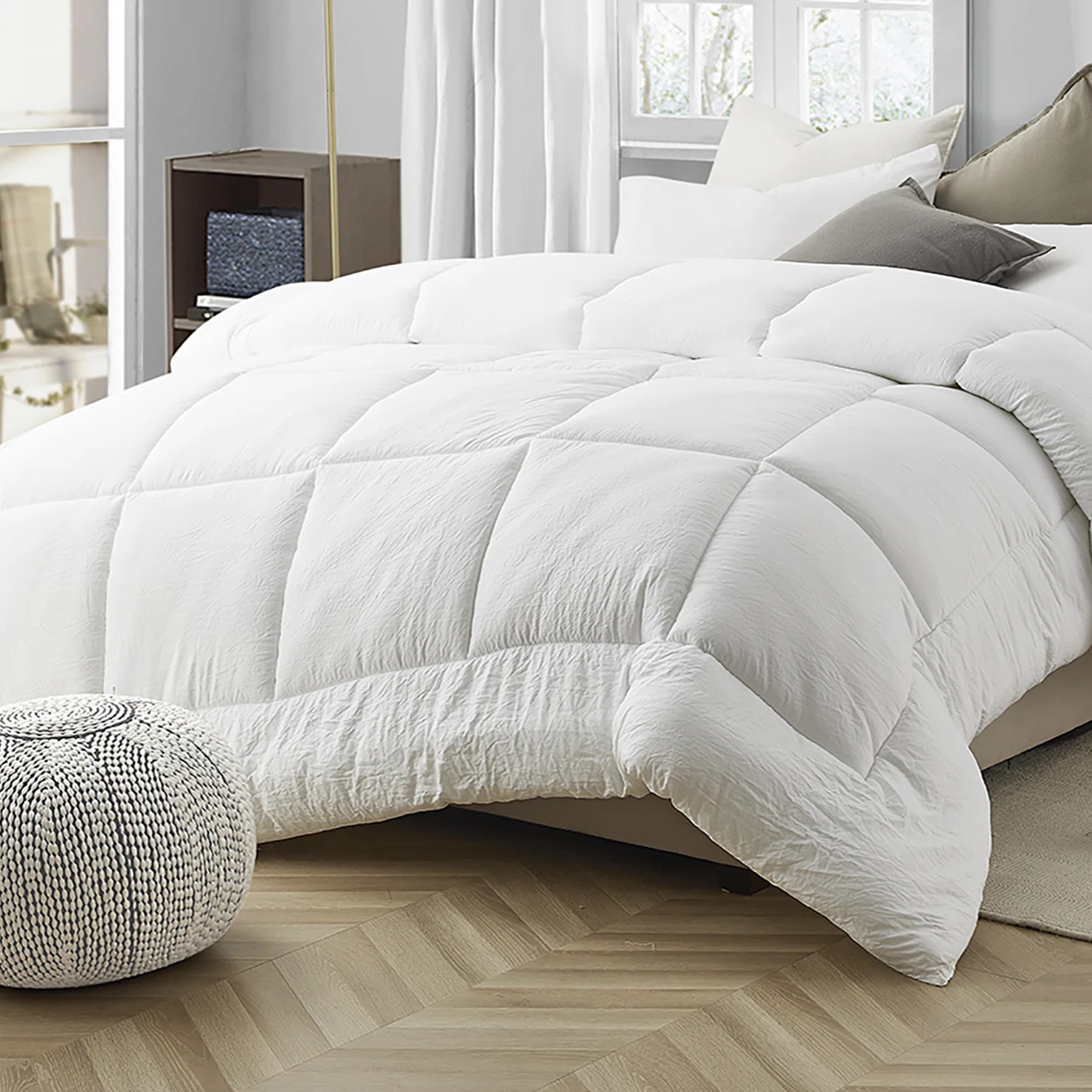 Natural Loft All Season Oversized Down Alternative Comforter Insert | Wayfair North America