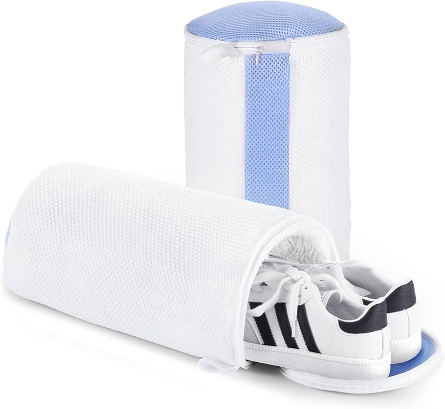 2 Pcs Shoe Washing Machine Bags, Laundry Bag for Shoe Washer and Dryer, Reusable Shoe Cleaning Ba... | Amazon (US)