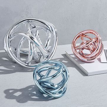 Metallic Decorative Glass Knots | West Elm (US)