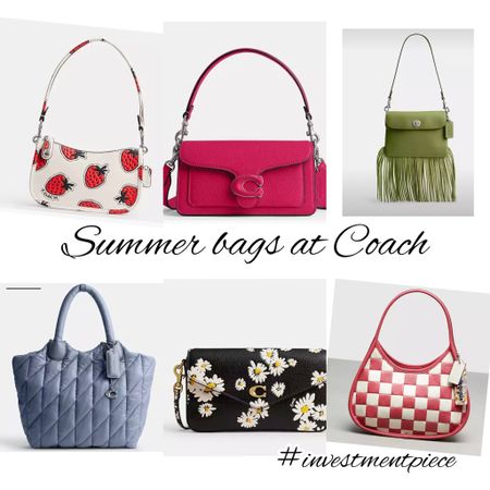 From fruits to florals, totes to shoulder bags - and a bit of fringe! These are some of my fave summer bags @coach #investmentpiece 

#LTKSeasonal #LTKItBag #LTKStyleTip