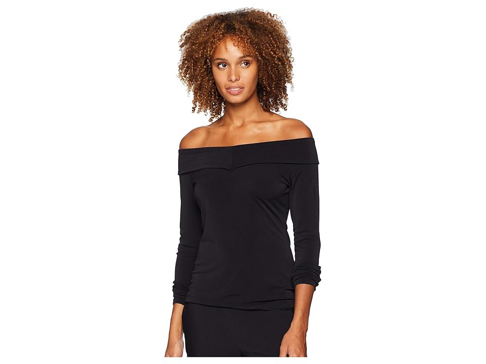 eci Off the Shoulder Top (Black) Women's Clothing | 6pm