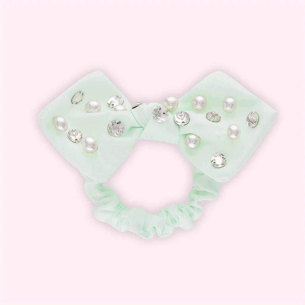 Crystal & Pearl Pastel Classic Scrunchie | Stoney Clover Lane