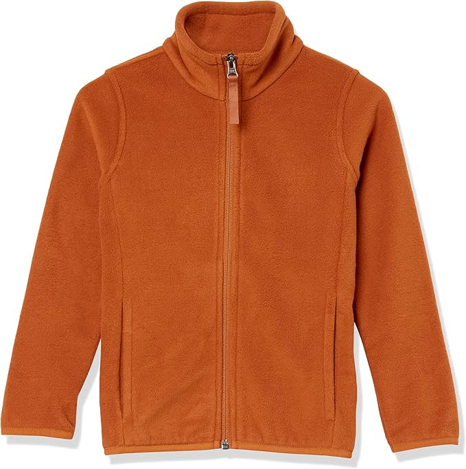Amazon Essentials Boys and Toddlers' Polar Fleece Full-Zip Mock Jacket | Amazon (US)