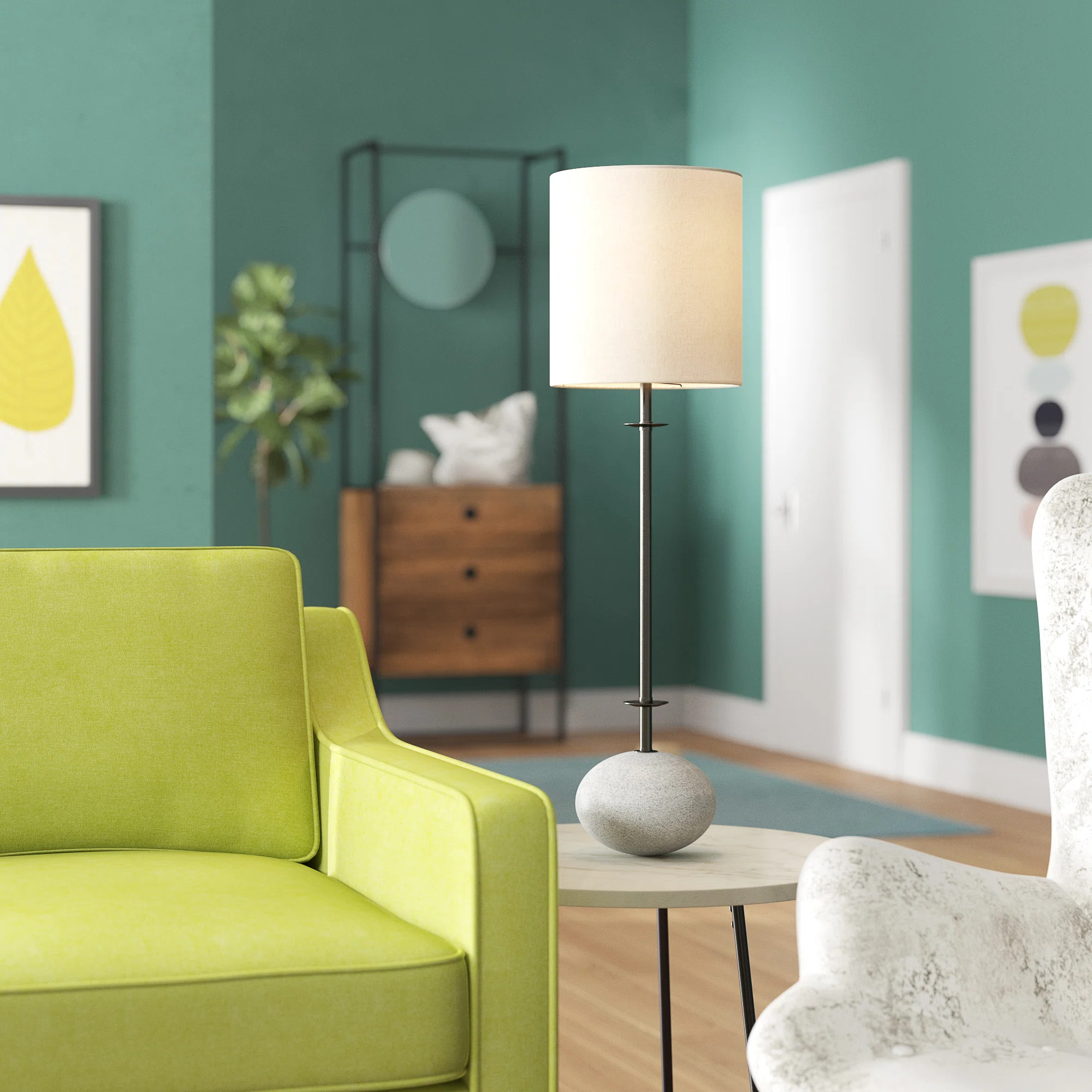 Ryelan 32" Bronze/Gray Buffet Lamp | Wayfair North America