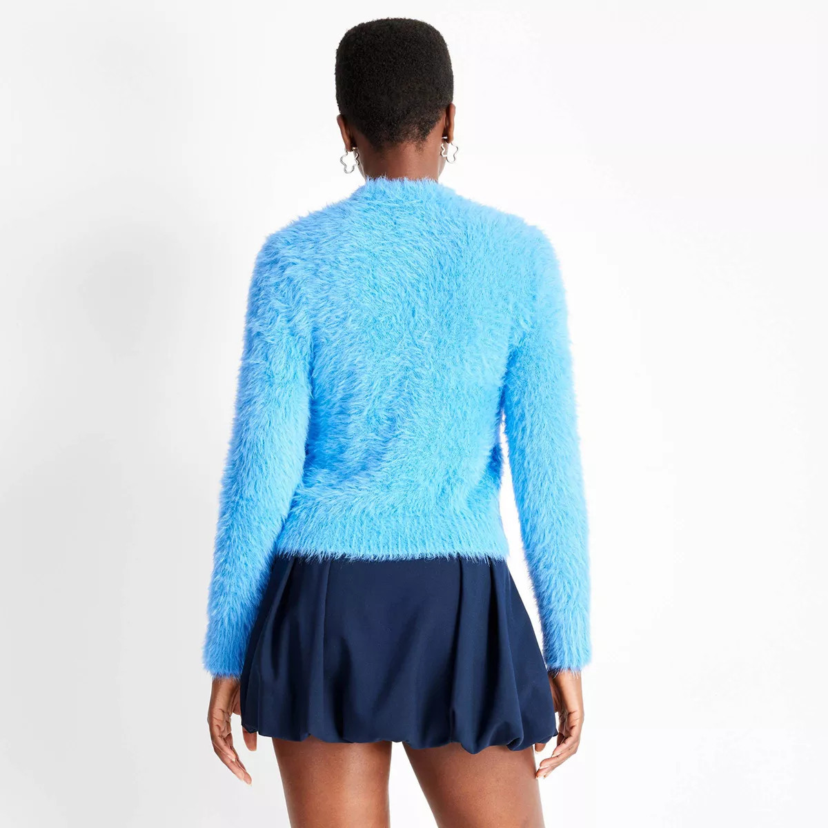 Women's Crewneck Eyelash Sweater - Future Collective | Target