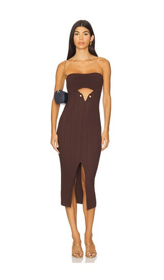 Cult Gaia Christy Dress in Brown. - size M | Revolve Clothing (Global)
