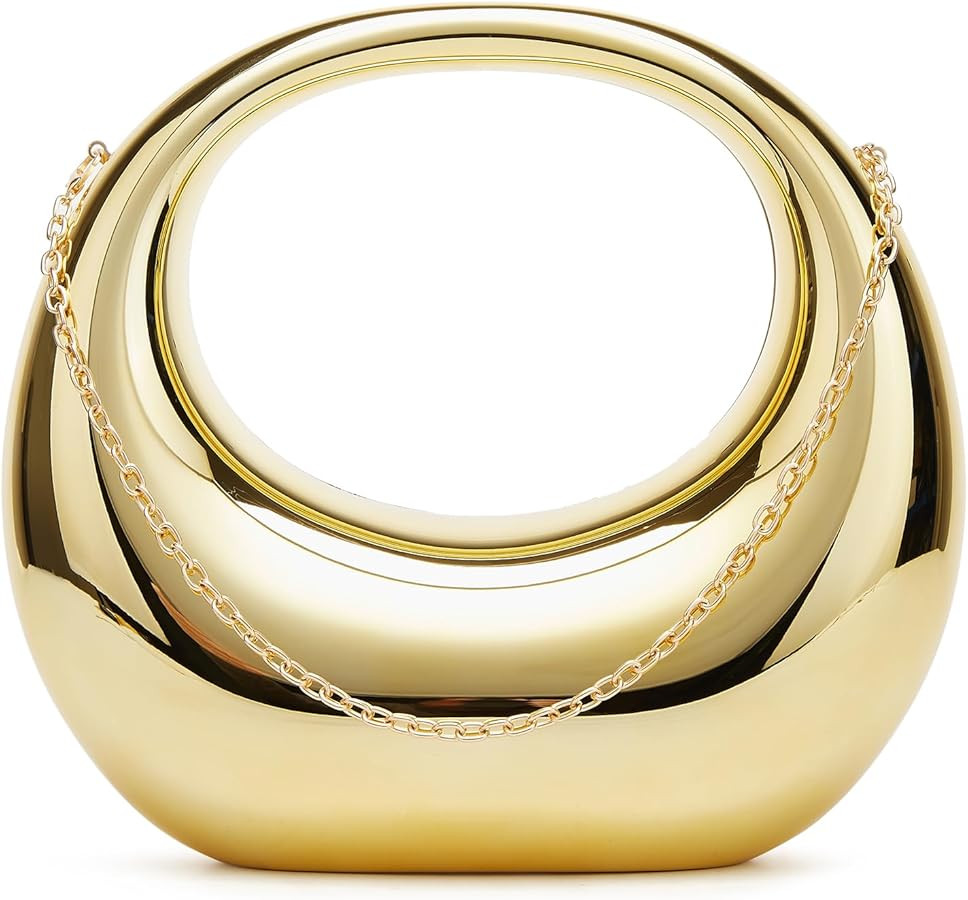 Acrylic Clutch Purse for Women Y2k Silver Gold Evening Purse Tote Hobo Bag Satchel Crossbody Purs... | Amazon (US)