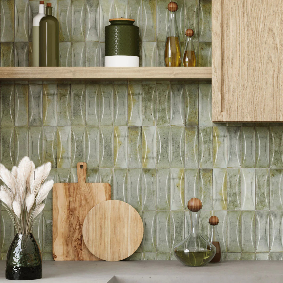 Luna Arc Celadon 2.5x8 | Tile Club