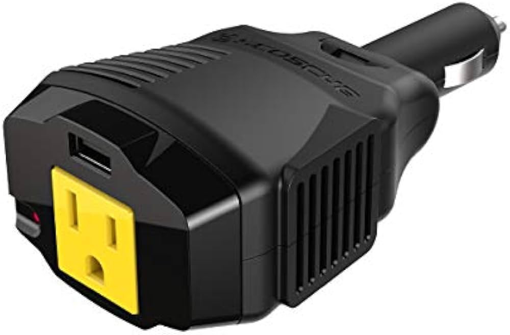 Scosche PI100CL INVERT100 100W Mobile Power Inverter with 1 AC Outlet, 12W USB Port, and a 12V Ca... | Amazon (US)
