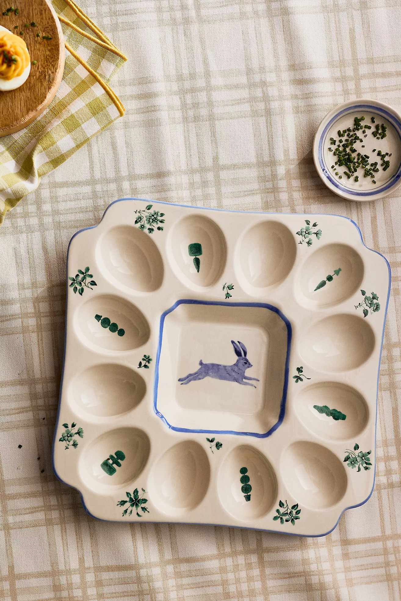 Lexington Stoneware Deviled Egg Platter | Anthropologie (US)