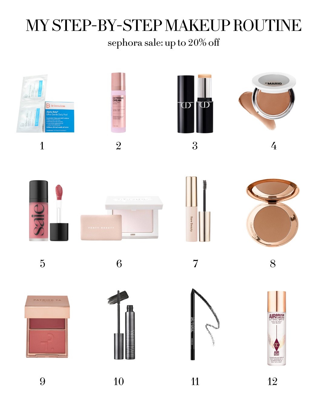 my step-by-step makeup routine!! all products on sale now at sephora for up to 20% off 🖤💄

#LTKSaleAlert #LTKBeauty