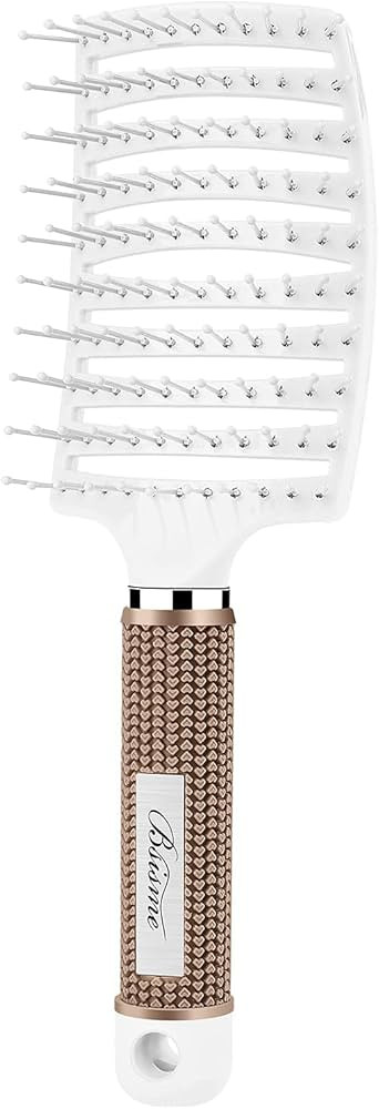 Hair Brush, Curved Vented Brush Faster Blow Drying, Professional Curved Vent Styling Hair Brushes... | Amazon (US)