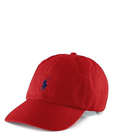 Polo Ralph Lauren Classic Cotton Embroidered Chino Sports Cap - RL Red | Dillard's