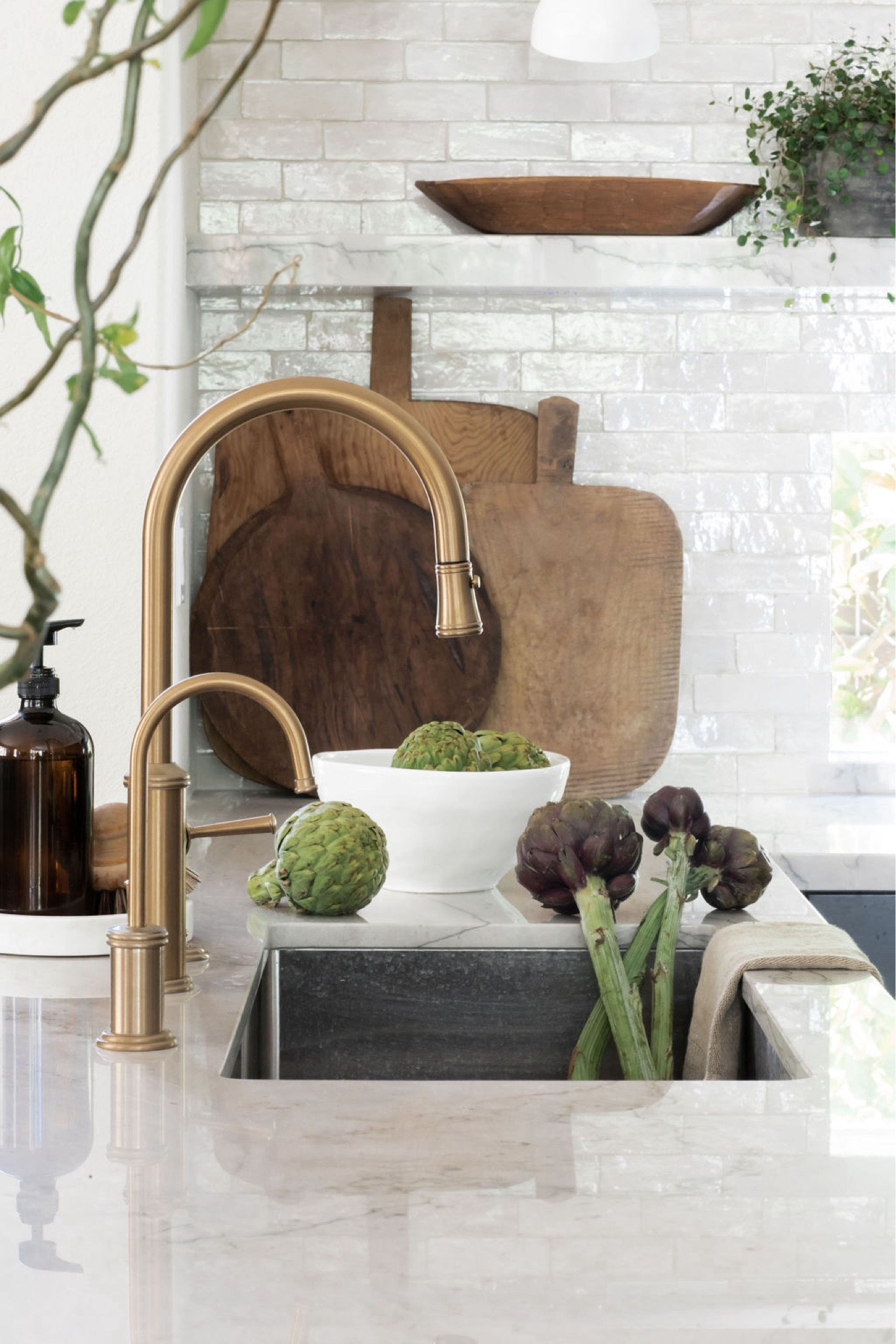 The proper care and cleaning for a beautiful faucet Satin Bronze PVD finish. 🍃

#LTKparties #LTKhome