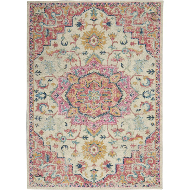 Verda Performance Pink Rug | Wayfair North America