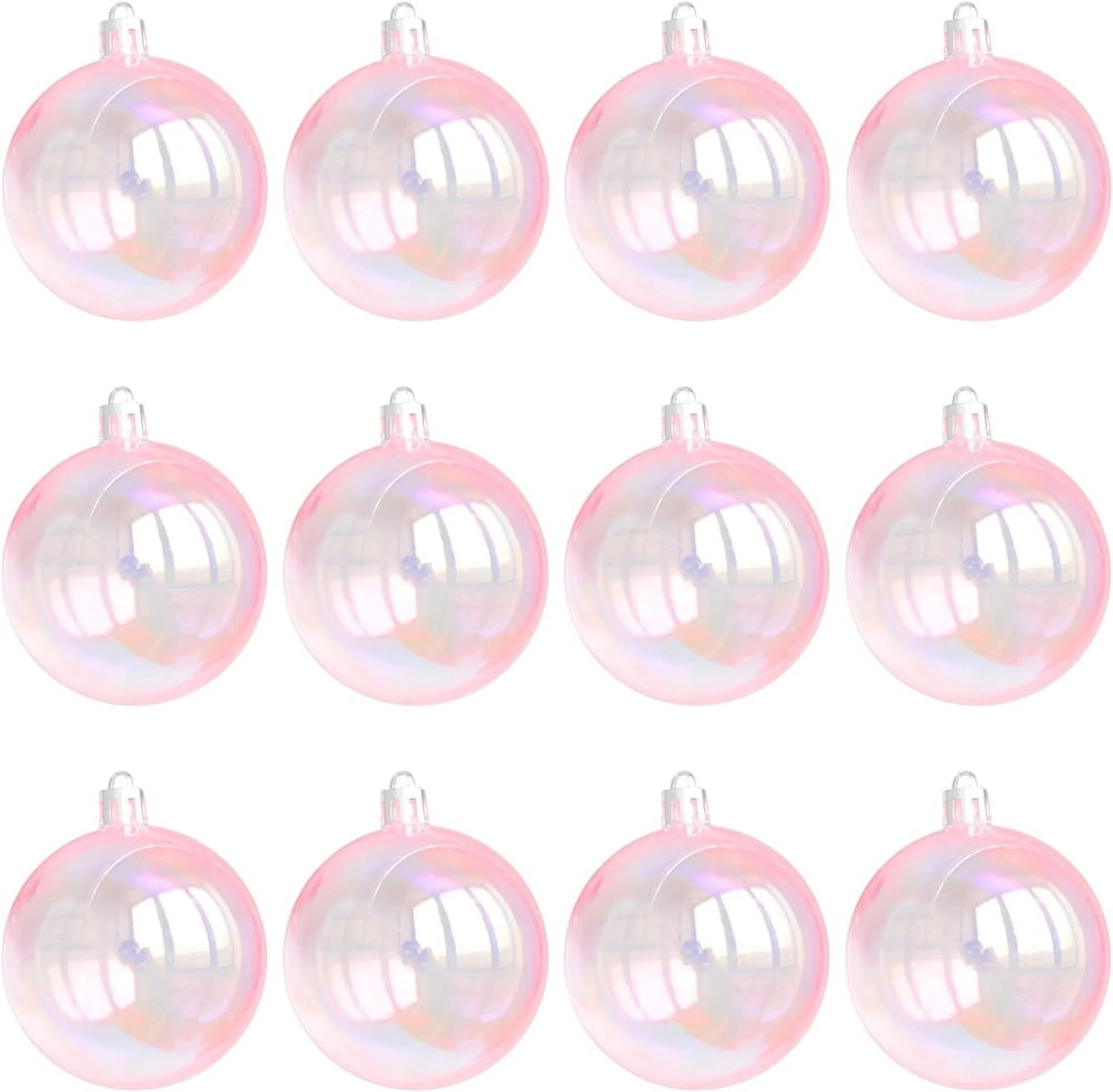 NOGIS 12 Pcs Iridescent Christmas Ornaments Balls Plastic Iridescent Ornaments Decorative Hanging... | Walmart (US)