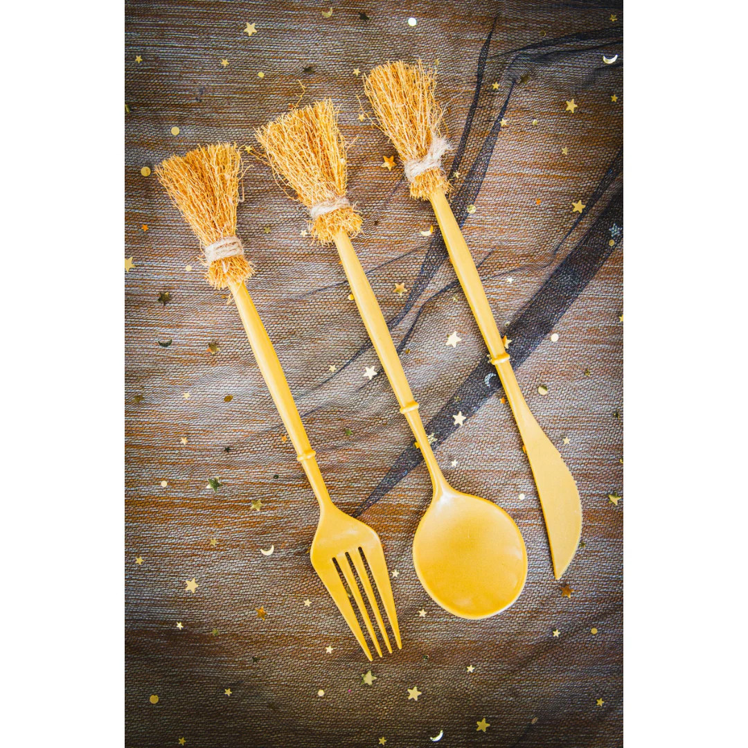 Halloween Broom Cutlery Set | Ellie and Piper