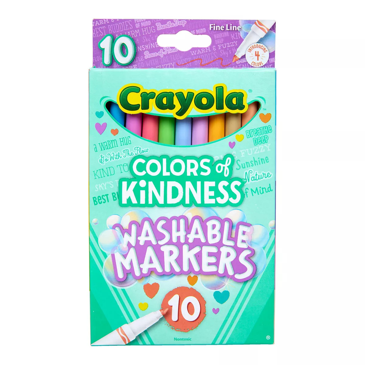 Crayola 10-ct. Colors of Kindness Fine Line Washable Markers | Kohl's