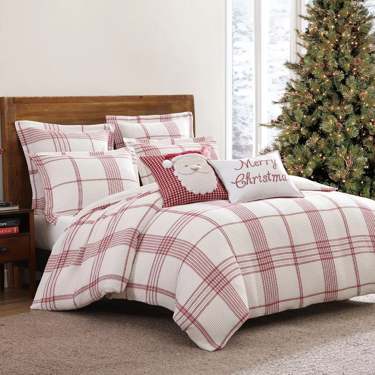 Peppermint Plaid King Comforter Set - Levtex Home | Target