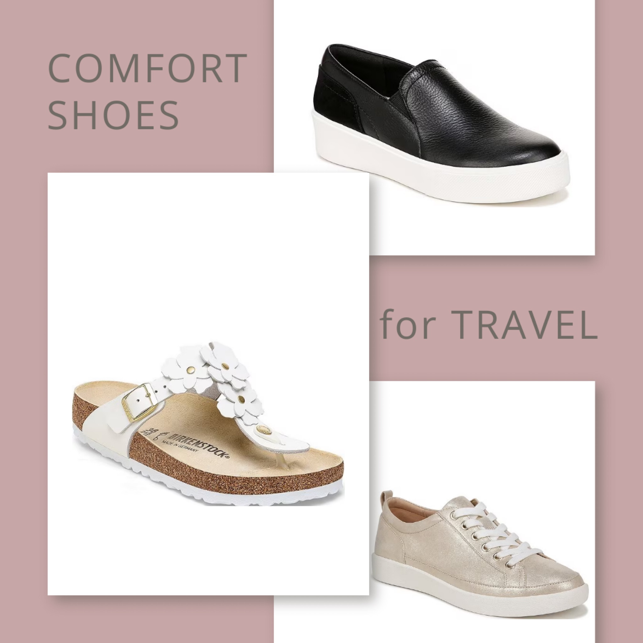 Do you ever notice how your shoes can make or break your day?
I Love adorable shoes, but if they are killing my feet, my mind is on nothing else but trying to figure out how to get rid of the shoes!
Having the right shoes while traveling is a must.
Who wants to go around with blisters on a touring vacation?
These shoes are great for travel!
Cute, comfortable and can go with any clothes!


#LTKshoecrush #LTKtravel #LTKActive